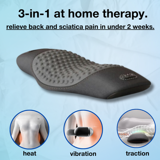 3-IN-1 LUMBAR MASSAGER PILLOW