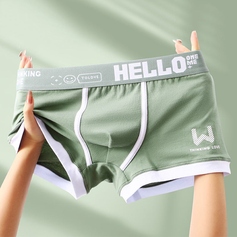 3x Tropiska HELLO Boxershorts i Bomull