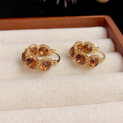 French Vintage Genuine Gold-Plated Earrings