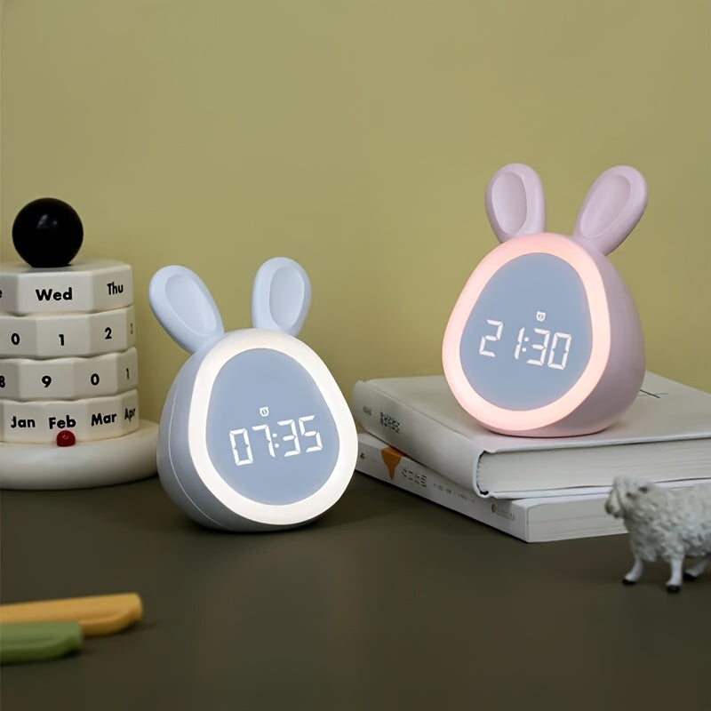Night Light Alarm Clock for Kids Bedroom