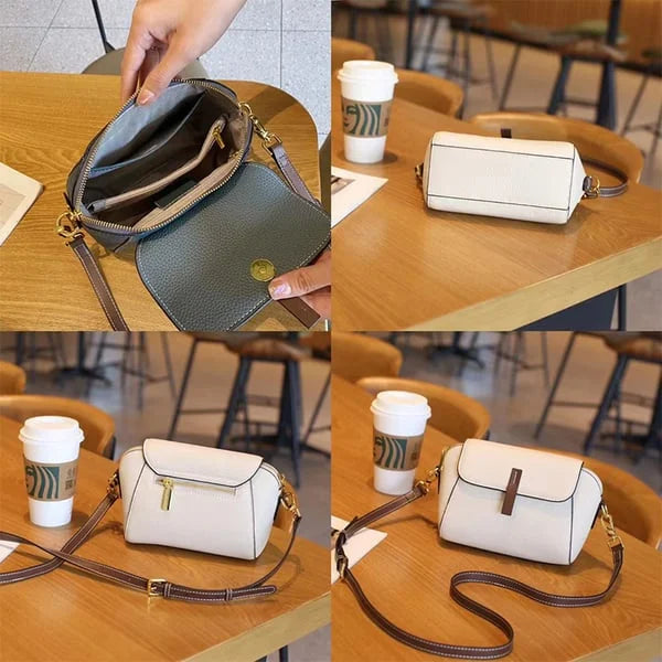 Lätt lyxigt mjukt läder - trendig och mångsidig crossbody-väska