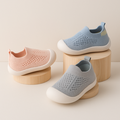 Kids Slip On Breathable Mesh Sneakers