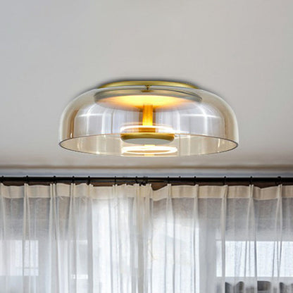 Ceiling Light Glass Shade Modern LED Fixture