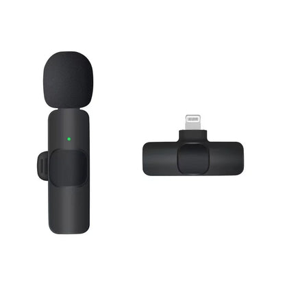 Wireless Lavalier Microphone - 20m Range, Compatible with Many Devices