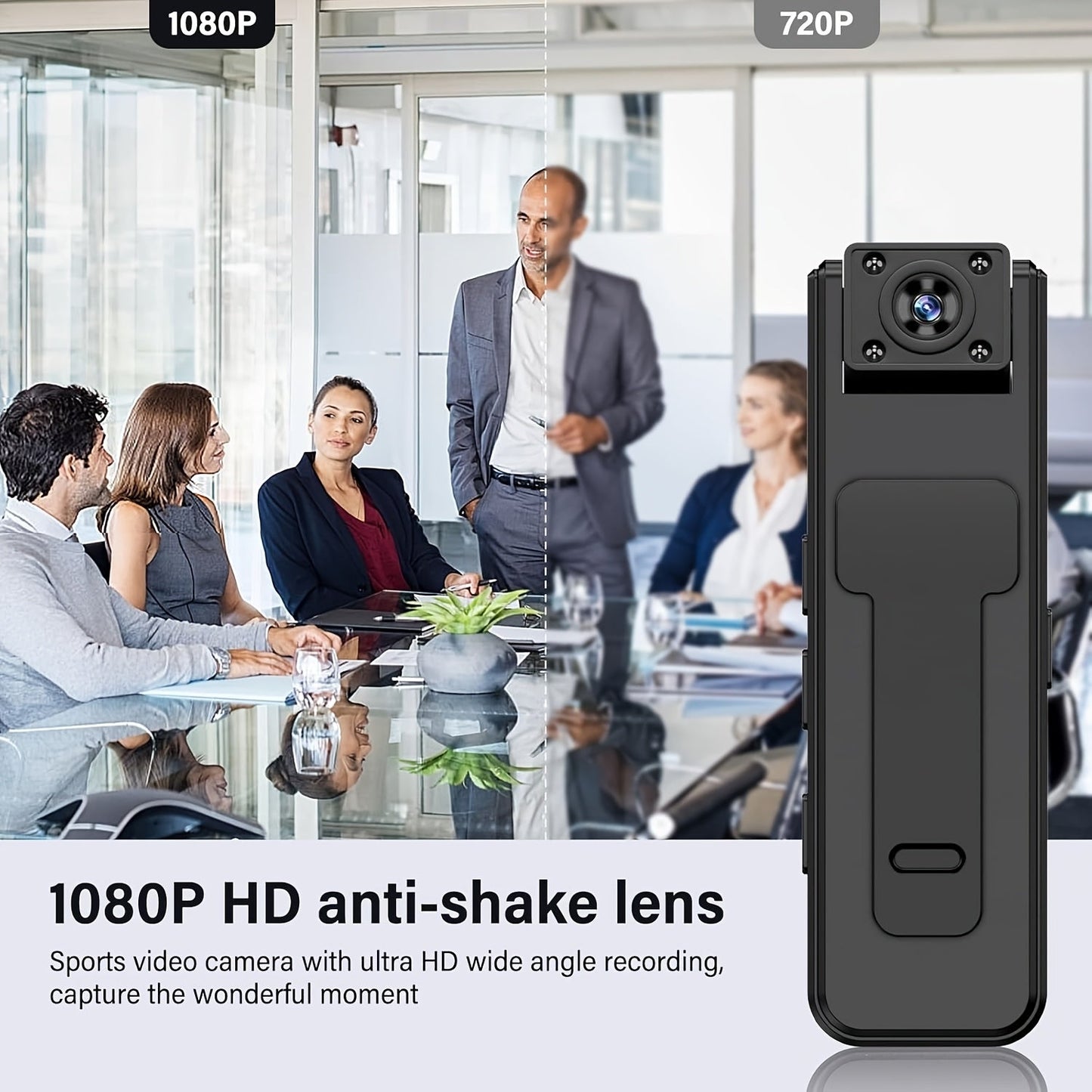 Mini Camera with Clip for Video Recording