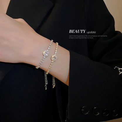 Moissanite Bracelet - Comes in a beautiful gift box - Adjustable length