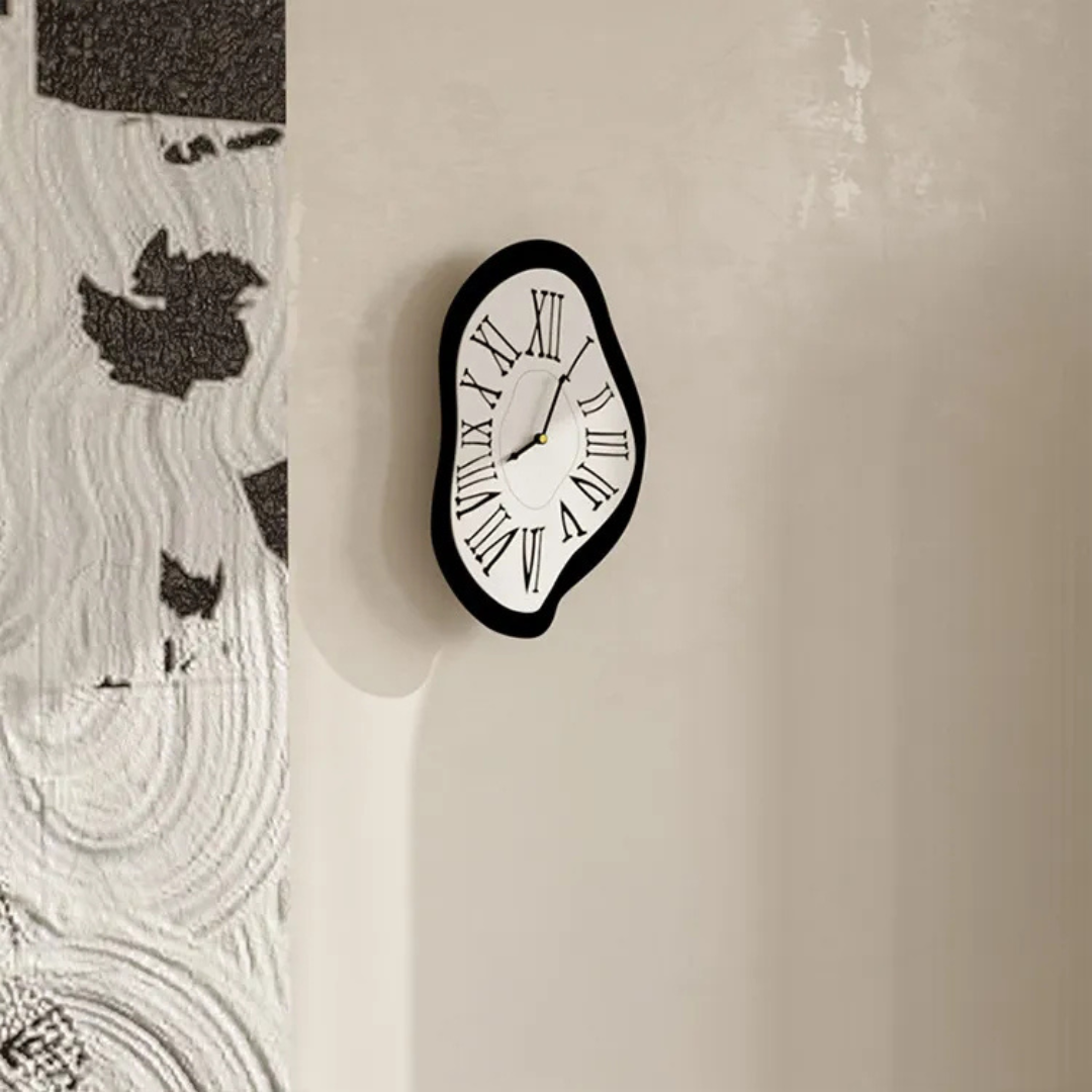 Wall Clock Modern Roman Numerals Art Style