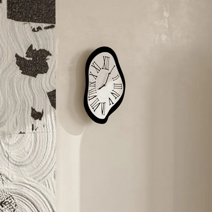 Wall Clock Modern Roman Numerals Art Style