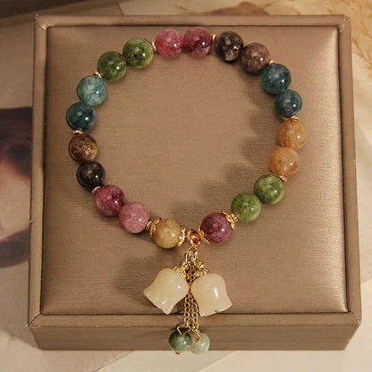 Natural colored tourmaline bracelet