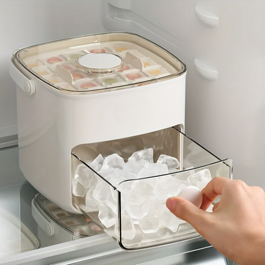 Ice Cube Tray with Large Storage Drawer