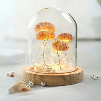 Glass Table Lamp with Soft Ambient Light