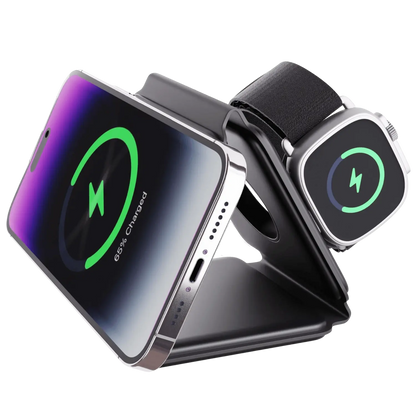 Wireless Charging Pad Foldable Travel Dock