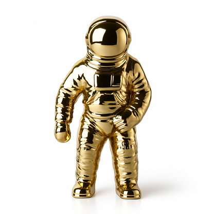 Ceramic Vase Modern Astronaut Space Sculpture