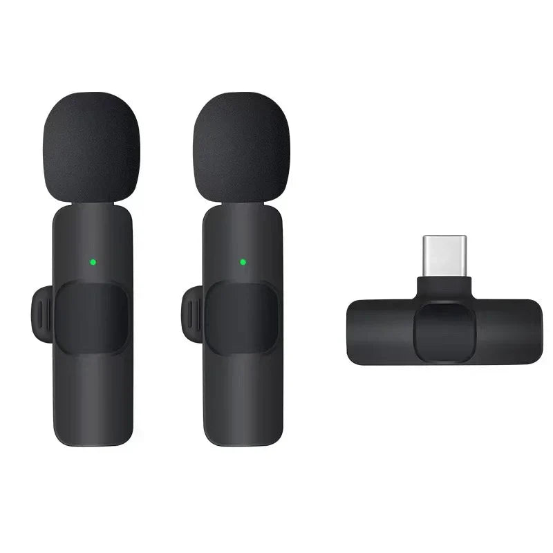 Wireless Lavalier Microphone - 20m Range, Compatible with Many Devices