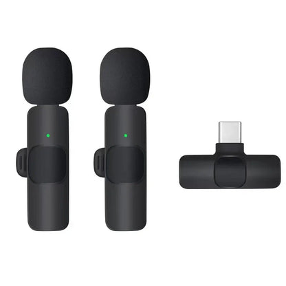 Wireless Lavalier Microphone - 20m Range, Compatible with Many Devices