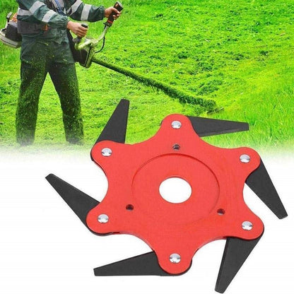 Universal 6-Steel Razor Trimmer Head – Perfect Lawn Edging