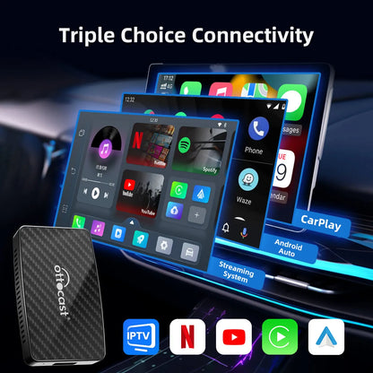 Play2Video Pro Wireless CarPlay/Android Auto Box with Netflix, YouTube, and IPTV