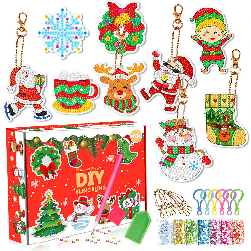 Jul diamant målning Sticker Kit