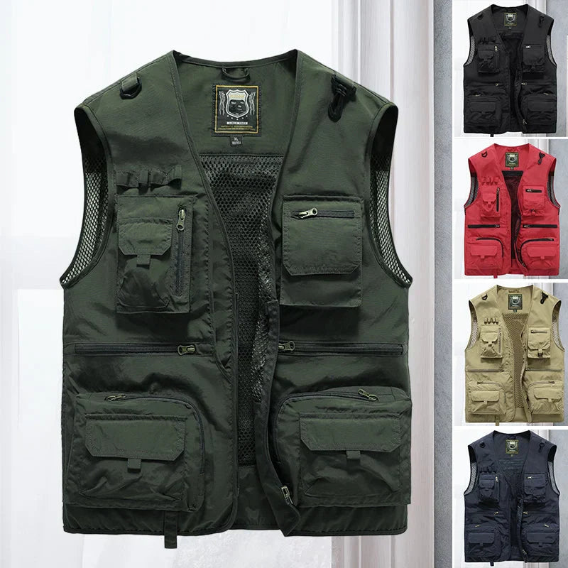 Breathable Cargo Vest for Hot Days