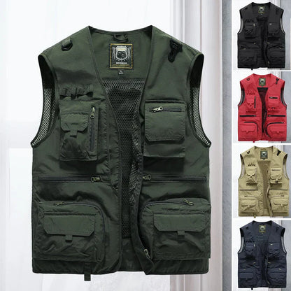 Breathable Cargo Vest for Hot Days