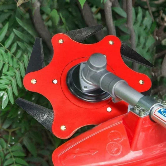 Universal 6-Steel Razor Trimmer Head – Perfect Lawn Edging
