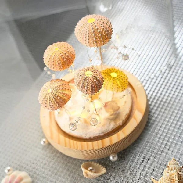 Glass Table Lamp with Soft Ambient Light