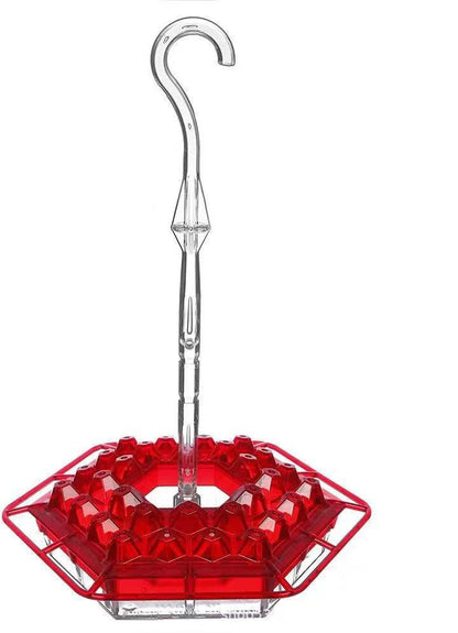 Hummingbird Feeder Red Plastic Hanging Bird Feeder