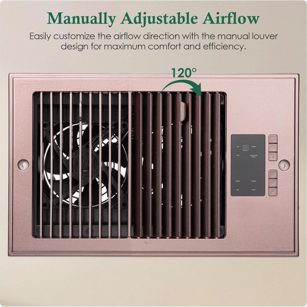 Floor Vent Fan Booster with Remote Control