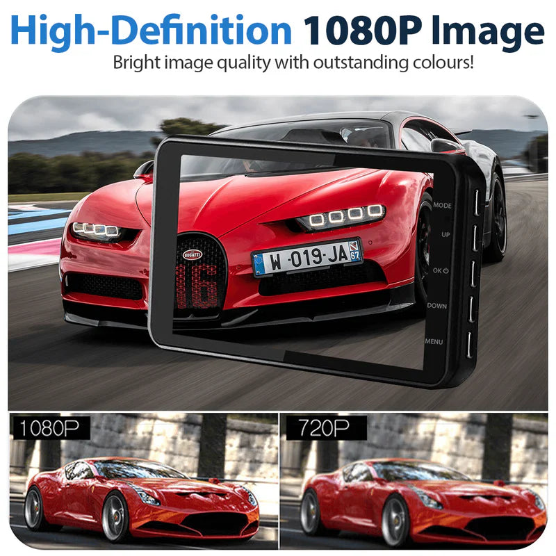 Dash Cam Front Rear Car Camera Night Vision