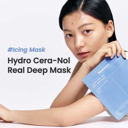 BIODANCE Hydro Cera-nol Real Deep Mask - Overnight Hydrogel Mask for Soothing & Moisturizing Skin (34g, 4 Pack)