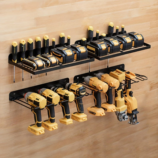 Wall Mounted Metal Tool Storage Shelf