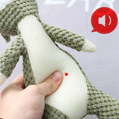 Dog Chew Toy Plush Durable Squeaky Animal