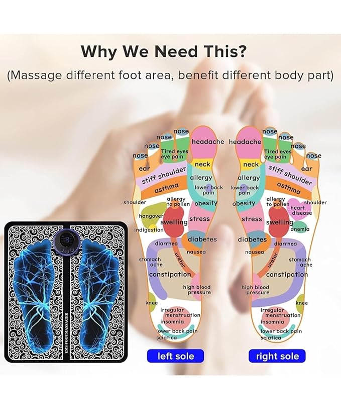 EMS-Fotmassör-|-Trådlös-muskelstimulering-för-avslappning