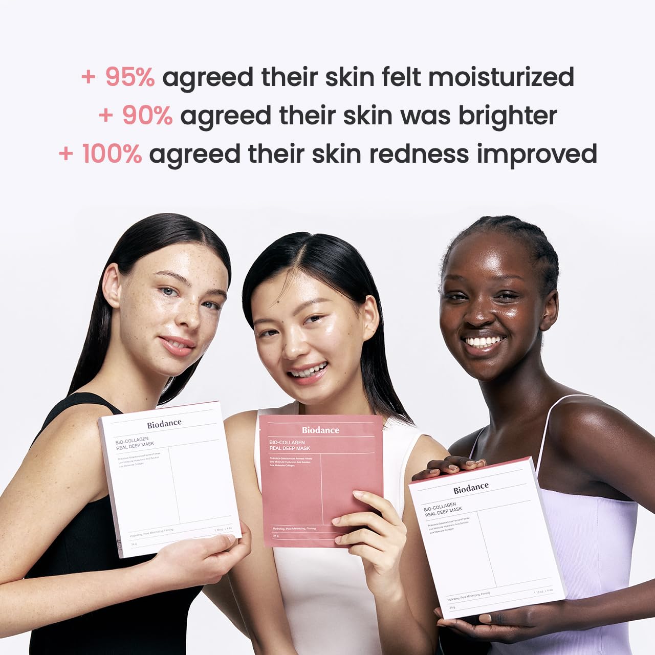 BIODANCE Hydro Cera-nol Real Deep Mask - Overnight Hydrogel Mask for Soothing & Moisturizing Skin (34g, 4 Pack)