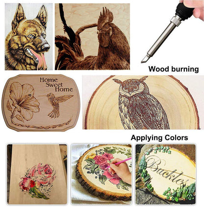 Wood Burning Kit Adjustable Temperature Soldering Set