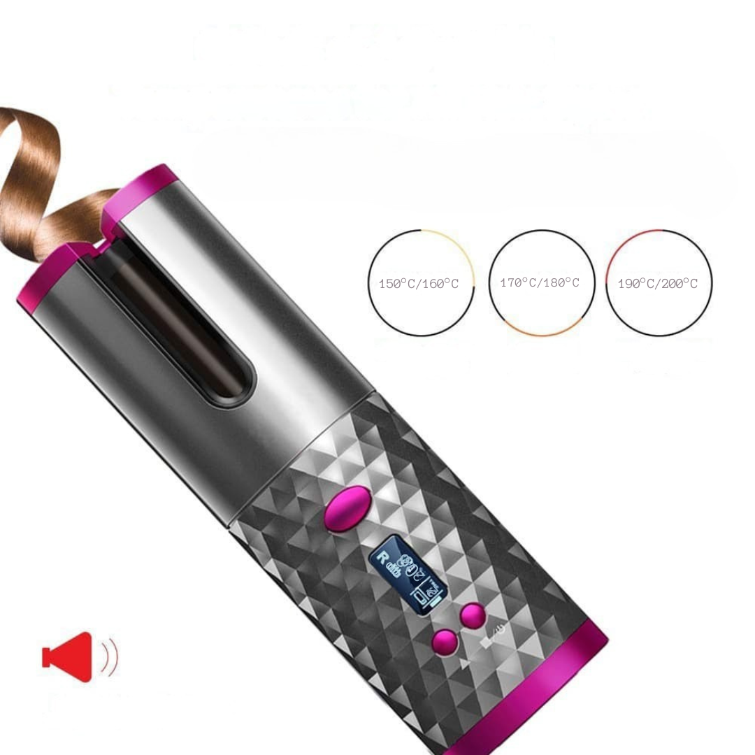 Cordless Hair Curler with Ceramic Barrel