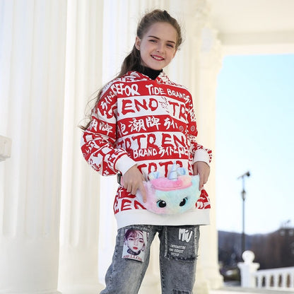 Kids Bum Bag with Plush Unicorn Design