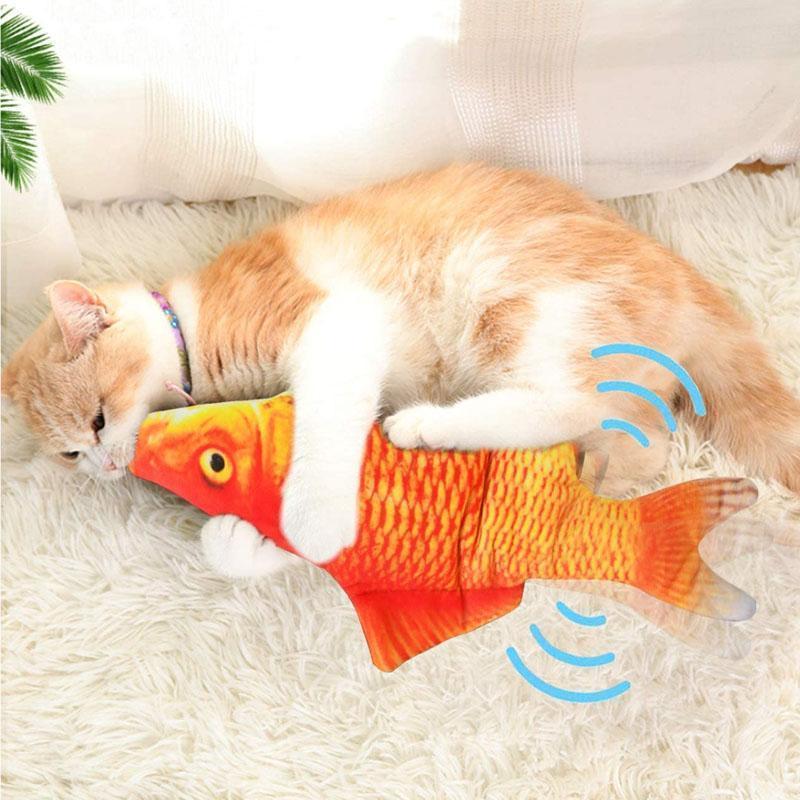 Plush Simulation USB-laddning kattfiskleksak