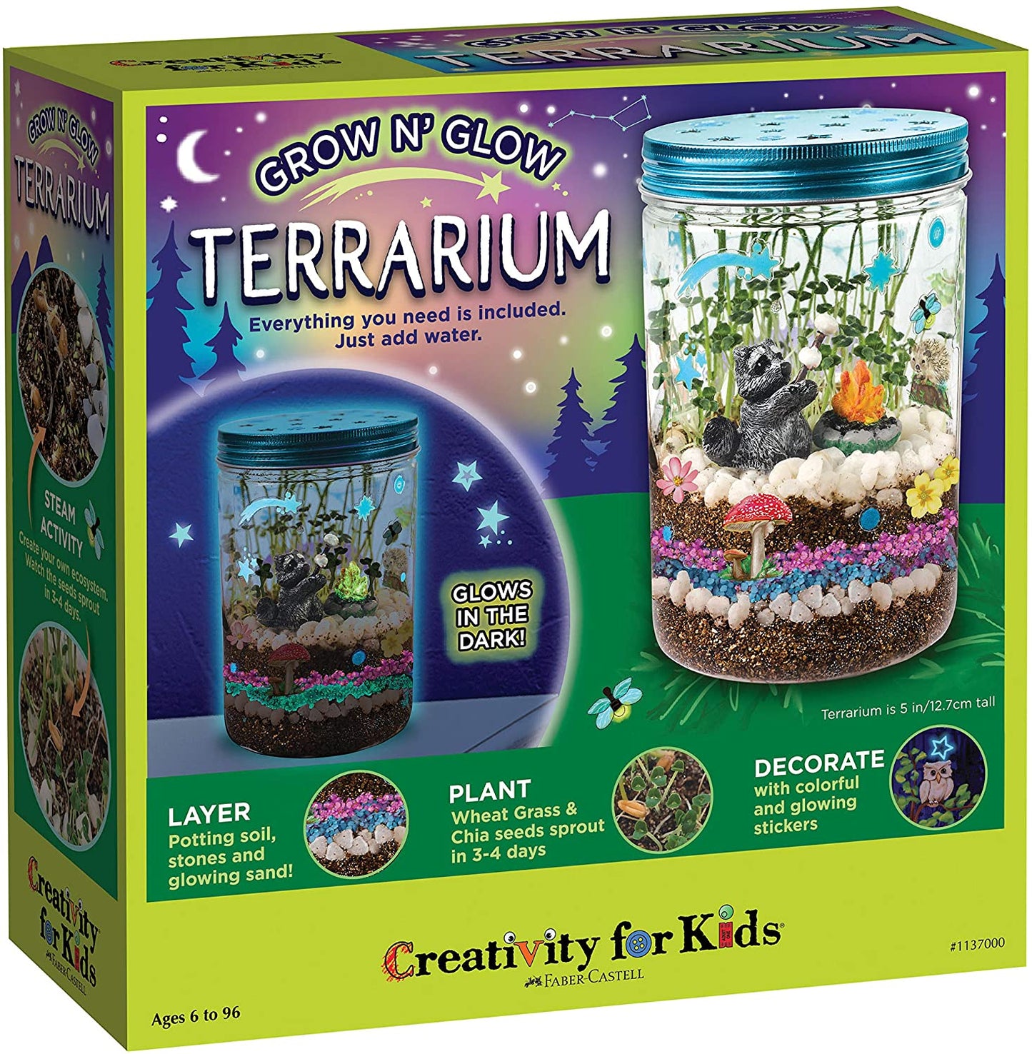 Plant Growing Kit Colourful Terrarium Set