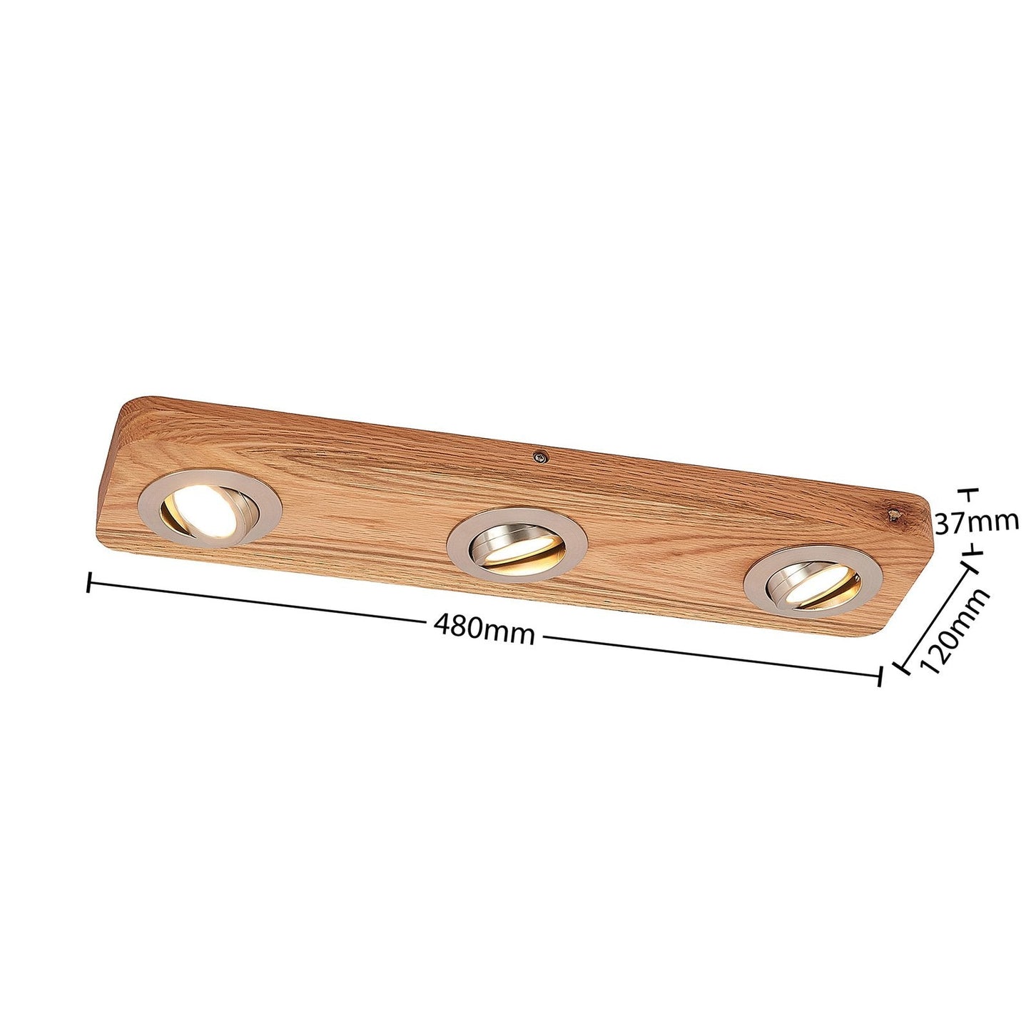 Ceiling Light Oak Wood Spotlight Bar