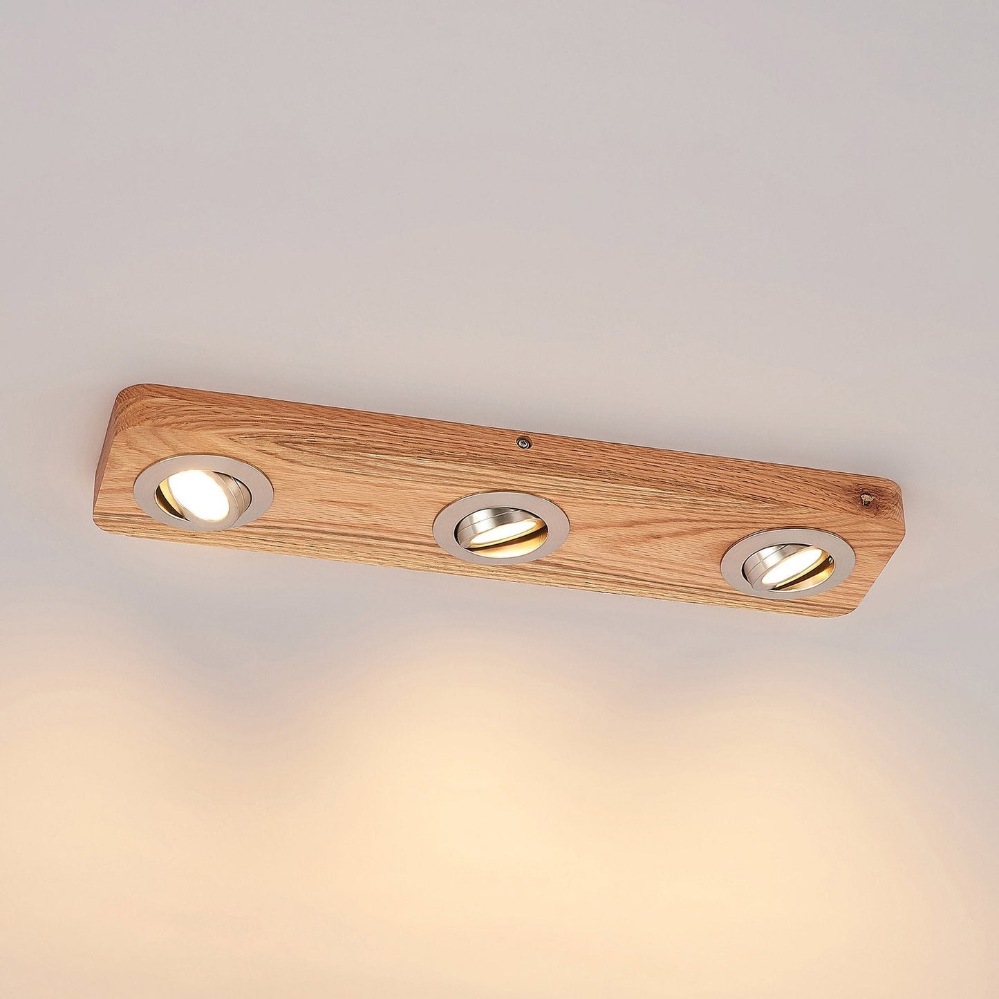 Ceiling Light Oak Wood Spotlight Bar