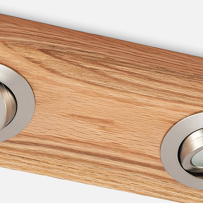 Ceiling Light Oak Wood Spotlight Bar