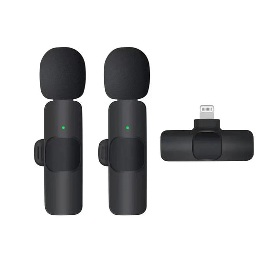 Wireless Lavalier Microphone - 20m Range, Compatible with Many Devices