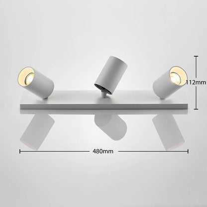 Ceiling Light White Aluminum Adjustable Spotlight
