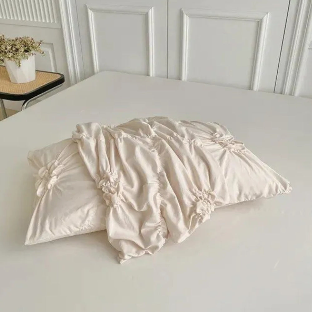 Duvet Cover Set Pinch Pleat Floral Design