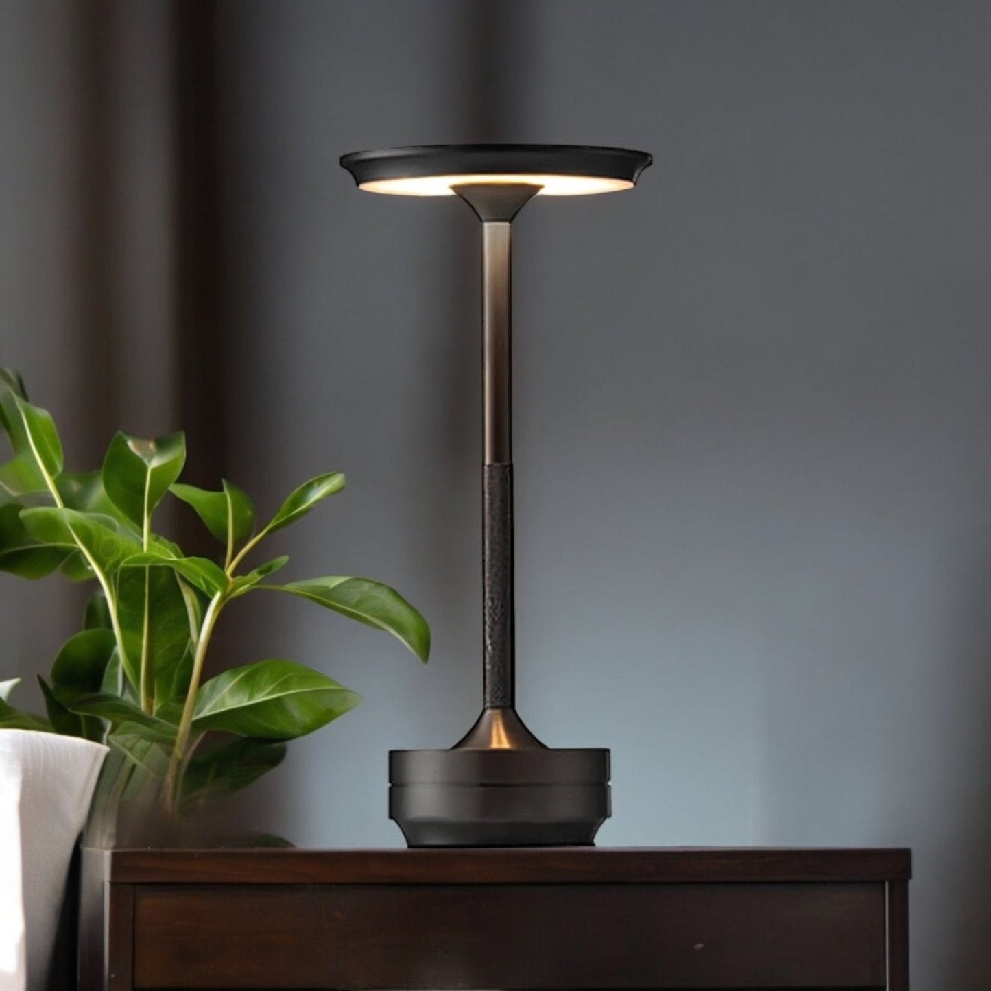 LED Table Lamp with Brass Touch Control