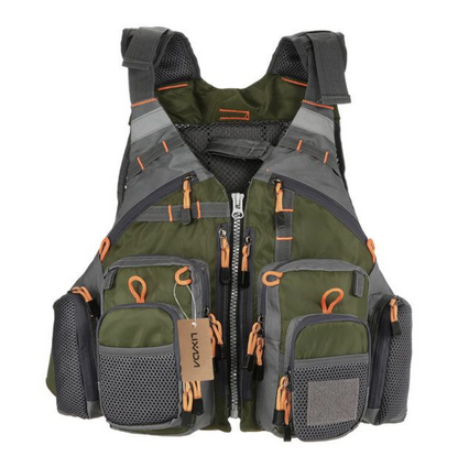 Fishing Life Vest with Multiple Storage Pockets
