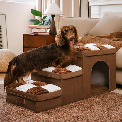 Dog Stairs with Storage for Sofa Access