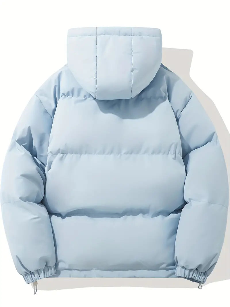 Puffer Jacket with Hood for Casual Winter Wear