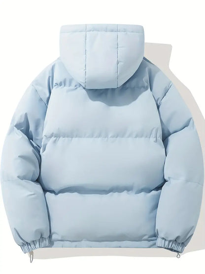 Puffer Jacket with Hood for Casual Winter Wear